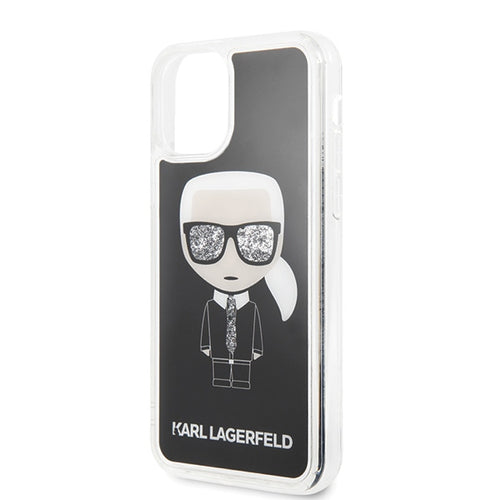 Etui Karl Lagerfeld Iconic Glitter na iPhone 11 Pro - czarne