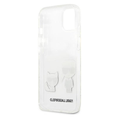 Etui Karl Lagerfeld Transparent Karl & Choupette na iPhone 13 mini - przezroczyste