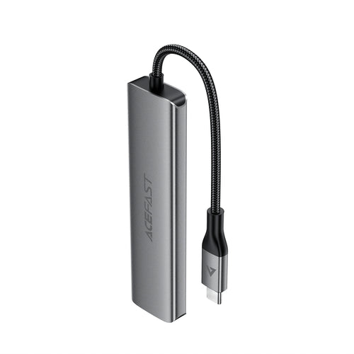 Acefast J18 USB Hub USB-C 6-in-1 HDMI 4K 60Hz PD90W Docking Station - Gray