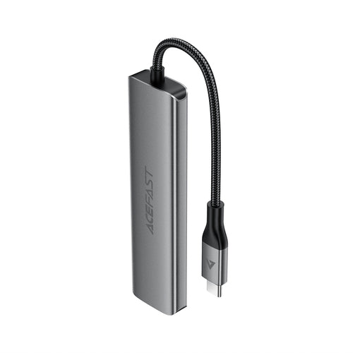 Acefast J16 USB Hub USB-C 5-in-1 HDMI 4K 60Hz PD90W Docking Station - Gray