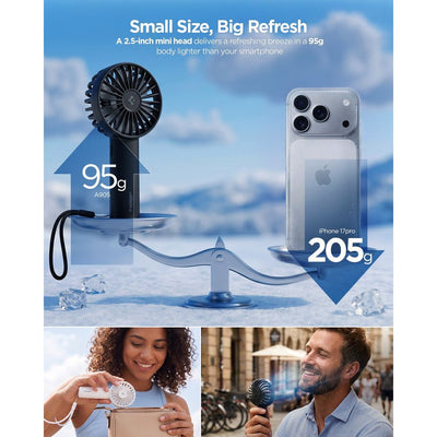 Spigen A905 Mini Portable Handheld Fan - Black