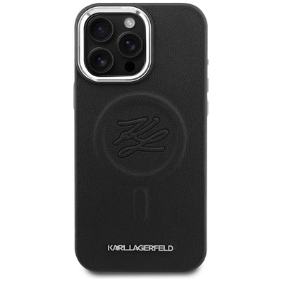 Karl Lagerfeld Embossed Ring Initials MagSafe Case for Samsung Galaxy S26 - Black
