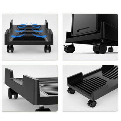 Orico CPB3 computer stand on wheels, load capacity 20 kg - black