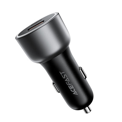 Acefast B21 75W USB-C + USB-A Car Charger - Black