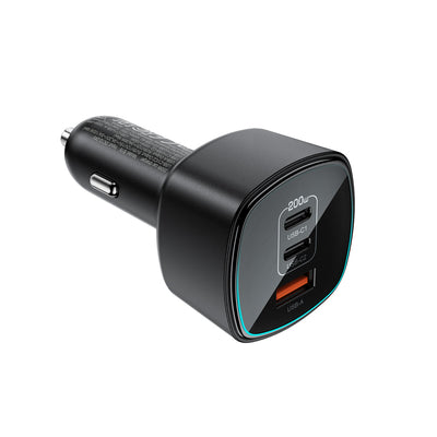 Acefast B18 200W Car Charger 2x USB-C + USB-A - Black