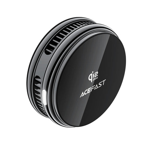 Acefast E47 Qi2 25W Magnetic Wireless Charger with Cooling - Black