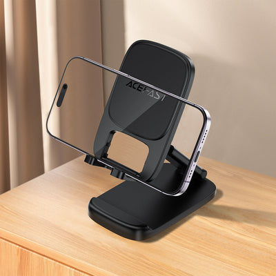 Acefast E45 Foldable Adjustable Desk Phone Stand - Black