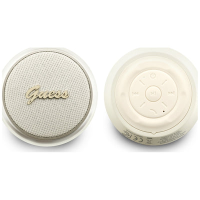 Guess 5W Script Metal Logo Bluetooth Speaker - Gold