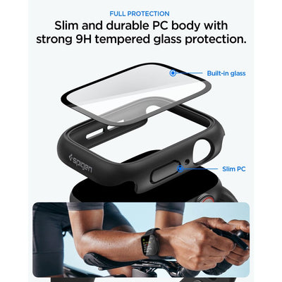Spigen Thin Fit 360 Case for Apple Watch 44mm - Black