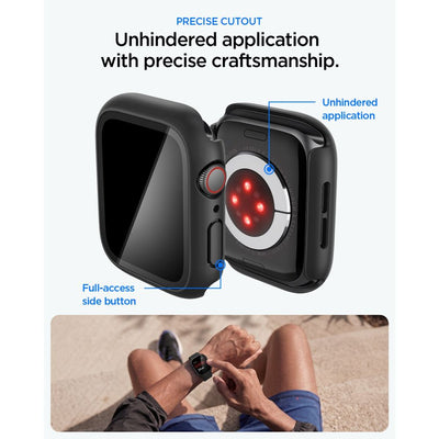 Spigen Thin Fit 360 Case for Apple Watch 44mm - Black