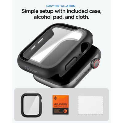 Spigen Thin Fit 360 Case for Apple Watch 44mm - Black