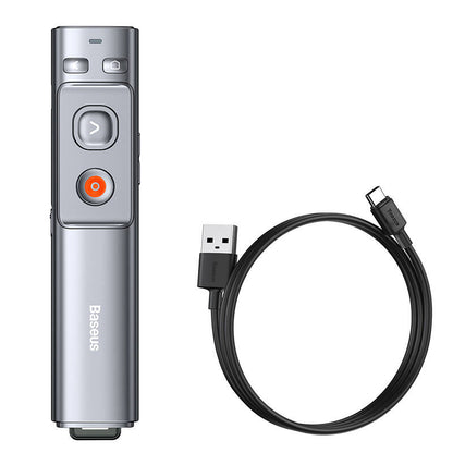 Baseus Orange Dot Multifunctionale remote control for presentation, with a laser pointer - gray - Product Image 2