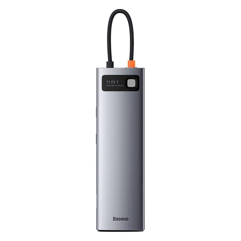 Hub 11in1 Baseus Metal Gleam Series, USB-C to 3x USB 3.0 + 2x HDMI + USB-C PD + Ethernet RJ45 + microSD/SD + VGA + AUX - Product Image 2