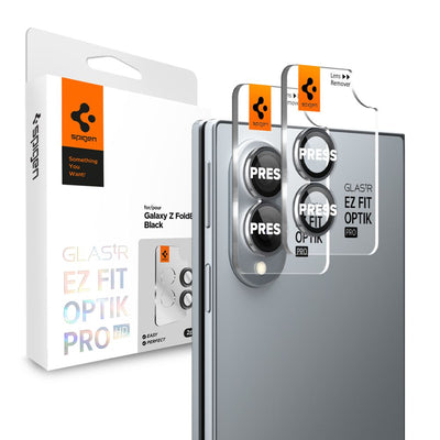 Spigen Optik Pro HD 2-Pack Camera Cover for Samsung Galaxy Z Fold 8 - Black