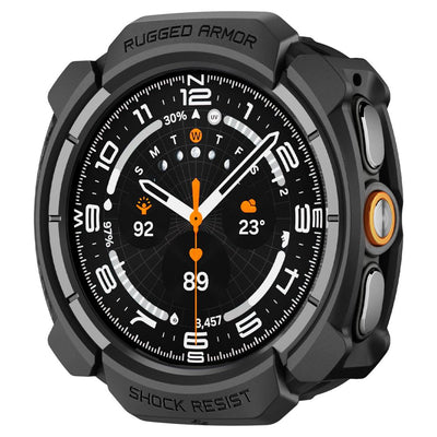 Spigen Rugged Armor Case for Samsung Galaxy Watch Ultra 47mm - Matte Black