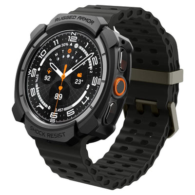 Spigen Rugged Armor Case for Samsung Galaxy Watch Ultra 47mm - Matte Black