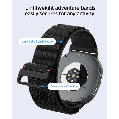 Spigen WBF1 Strap for Samsung Galaxy Watch 40/44/46 mm - Black