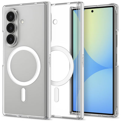 Spigen AirSkin Zero MagFit MagSafe Case for Samsung Galaxy Z Fold 8 Ultra - Clear and White