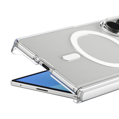 Spigen AirSkin Zero MagFit MagSafe Case for Samsung Galaxy Z Fold 8 Ultra - Clear and White