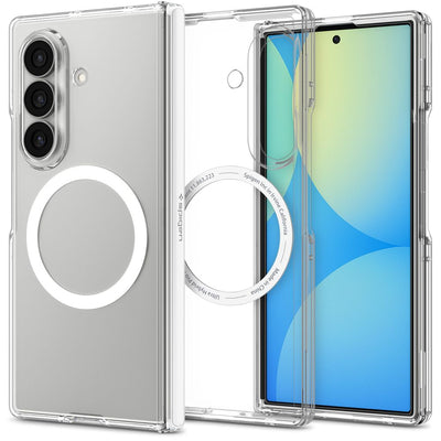 Spigen Ultra Hybrid Pro MagSafe Case for Samsung Galaxy Z Fold 8 Ultra - Clear and White