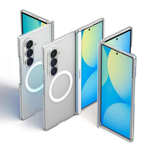 Spigen Ultra Hybrid Pro MagSafe Case for Samsung Galaxy Z Fold 8 Ultra - Clear and White