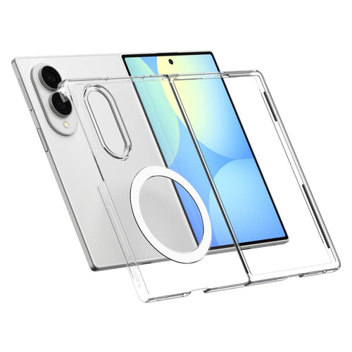 Spigen AirSkin MagFit MagSafe Case for Samsung Galaxy Z Fold 8 - Clear and White