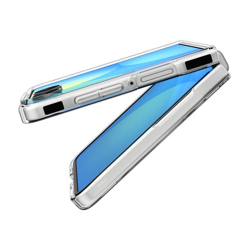 Spigen AirSkin MagFit Case for Samsung Galaxy Z Flip 8 - Clear and White