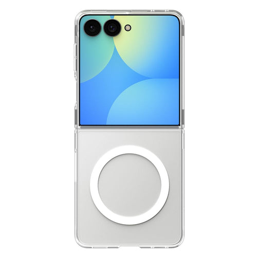 Spigen AirSkin MagFit Case for Samsung Galaxy Z Flip 8 - Clear and White