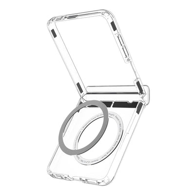 Spigen Ultra Hybrid Pro MagSafe Case for Samsung Galaxy Z Flip 8 - Clear and White