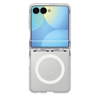 Spigen Ultra Hybrid Pro MagSafe Case for Samsung Galaxy Z Flip 8 - Clear and White