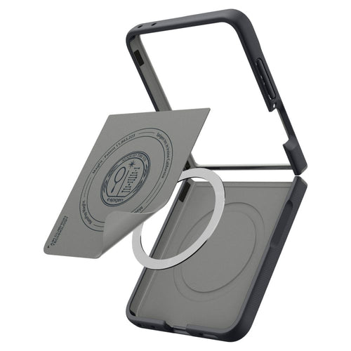 Spigen Nano Pop MagSafe Case for Samsung Galaxy Z Flip 8 - Black and Gray
