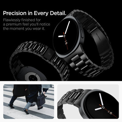 Spigen Modern Fit Band 316L Bracelet for Samsung Galaxy Watch 40/44/46 mm - Black
