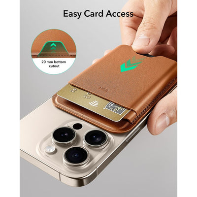 ESR Classic Magnetic Wallet MagSafe for Phone - Brown