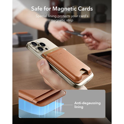 ESR Classic Magnetic Wallet MagSafe for Phone - Brown
