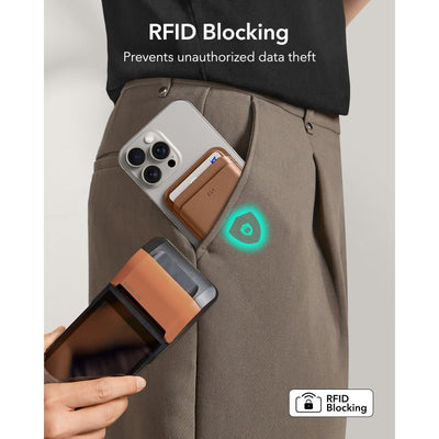 ESR Classic Magnetic Wallet MagSafe for Phone - Brown