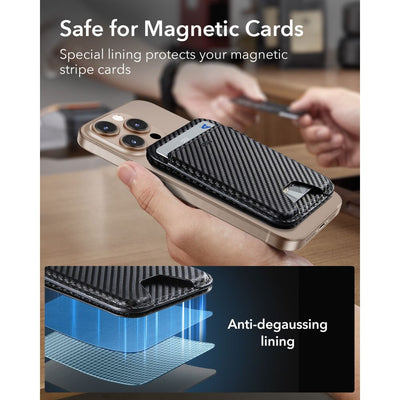 ESR Classic RFID Magnetic Wallet Stand MagSafe for Phone - Black