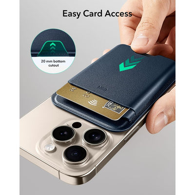 ESR Classic RFID Magnetic Wallet MagSafe for Phone - Navy Blue