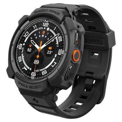 Spigen Rugged Armor Pro Case Strap for Samsung Galaxy Watch Ultra 2 2026 47mm - Matte Black