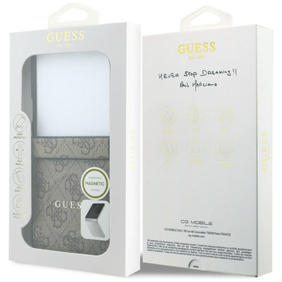 Guess 4G Classic MagSafe Case for Samsung Galaxy Z Flip 8 - Brown