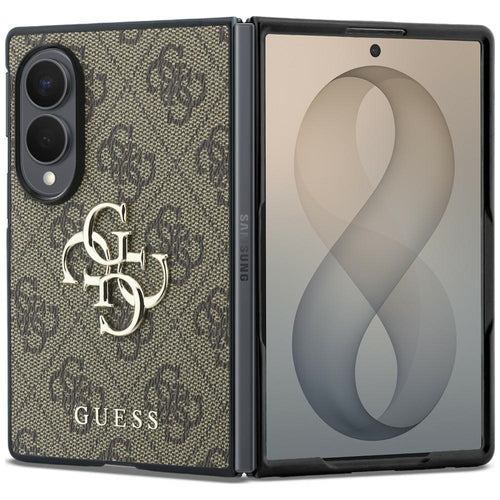 Guess Big 4G Logo Case for Samsung Galaxy Z Fold 8 - Brown