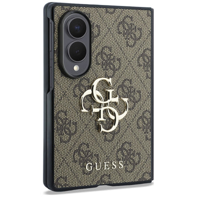 Guess Big 4G Logo Case for Samsung Galaxy Z Fold 8 - Brown
