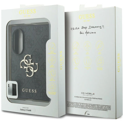 Guess Big 4G Logo Case for Samsung Galaxy Z Fold 8 - Black