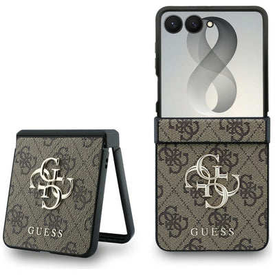 Guess Big 4G Logo Case for Samsung Galaxy Z Flip 8 - Brown