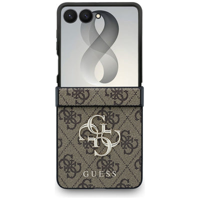Guess Big 4G Logo Case for Samsung Galaxy Z Flip 8 - Brown