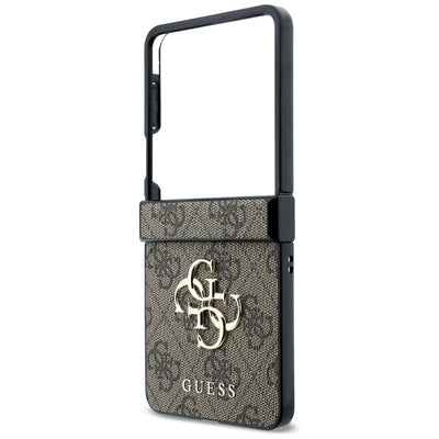 Guess Big 4G Logo Case for Samsung Galaxy Z Flip 8 - Brown