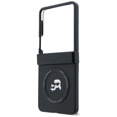 Karl Lagerfeld Karl&amp;Choupette Pins MagSafe Case for Samsung Galaxy Z Flip 8 - Black