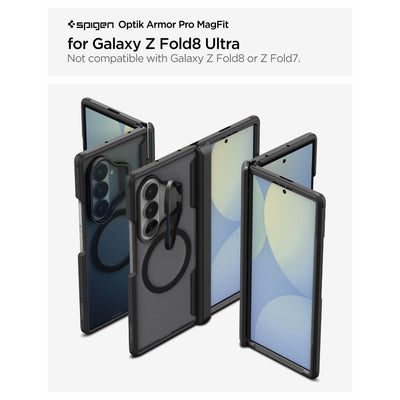 Spigen Optik Armor Pro MagSafe Case for Samsung Galaxy Z Fold 8 Ultra - Black