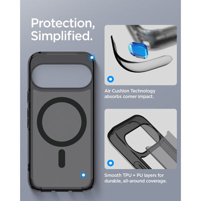 Spigen Ultra Hybrid Mag MagSafe Case for Google Pixel 11 - Black and Gray