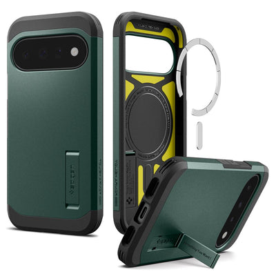 Spigen Tough Armor Mag MagSafe Case for Google Pixel 11 - Dark Green