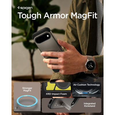 Spigen Tough Armor Mag MagSafe Case for Google Pixel 11 - Dark Gray